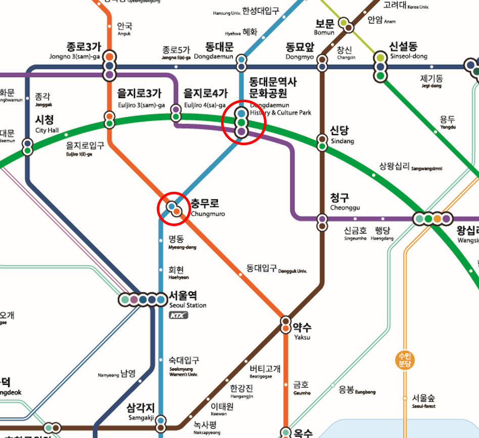ソウル地下鉄路線図と主要エリアの駅を徹底チェック 38