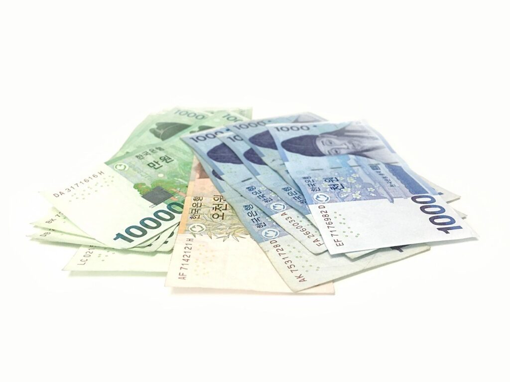 韓国のお金のイメージ