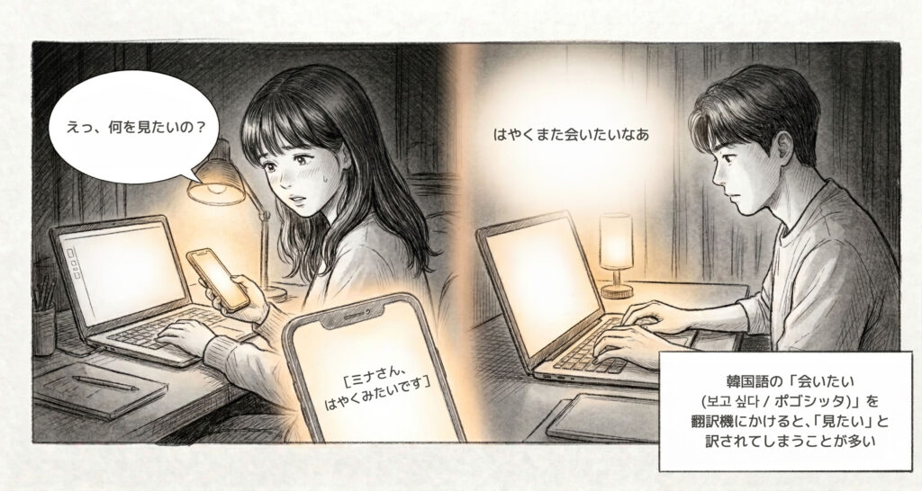 【日韓カップル】韓国人彼氏 連絡、翻訳機が生んだ誤解(第8話) - 미나로그 1화 03일본어 1 【日韓カップル】韓国人彼氏 連絡、翻訳機が生んだ誤解(第8話) 11