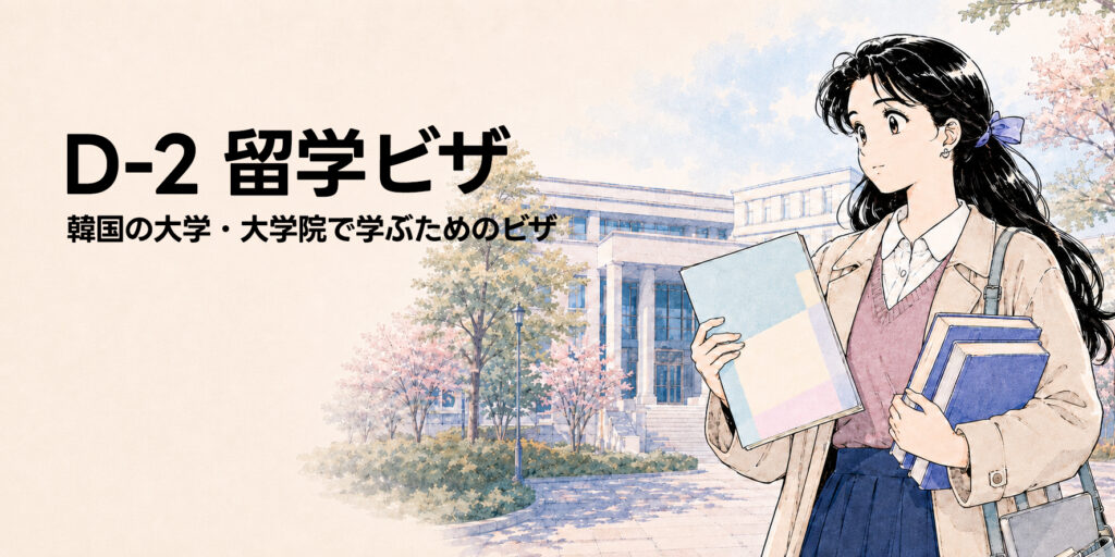 韓国留学 D-2 ROUTE - D 2비자 韓国留学 D-2 ROUTE