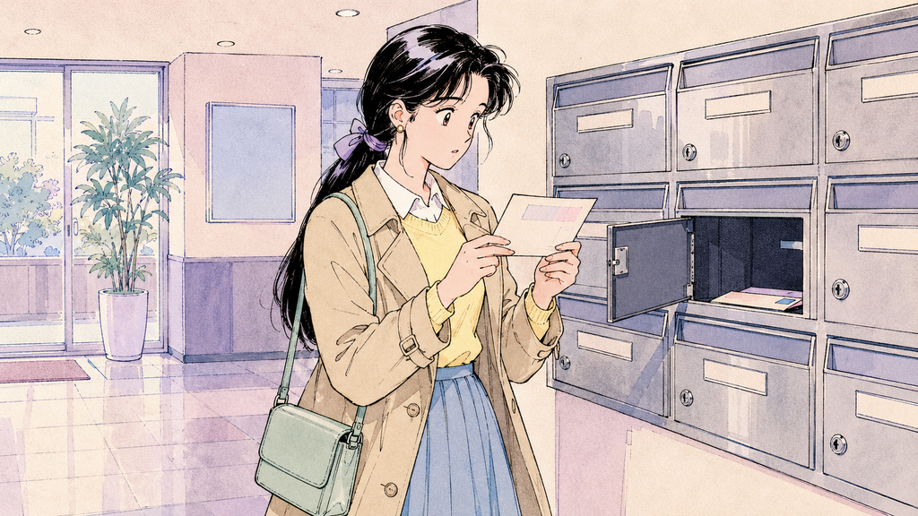 D-2の健康保険はいつから?韓国留学生の加入・保険料・病院利用 MISSION 13 - image 34 韓国の住居で国民健康保険の案内郵便を初めて受け取る場面