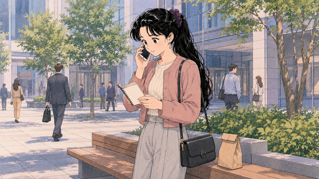 韓国語学堂の出願時期はいつ?D-4-1の募集日程・登録条件を確認 MISSION 03 - image 40 1024x576 1 昼休みに語学堂へ電話して募集締切とD-4-1登録条件を確認する場面