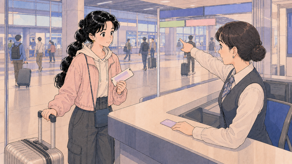 韓国留学の初日|空港到着から宿所・通信・交通までの準備 MISSION 09 - image 47 韓国の空港で交通カードを購入し宿所への移動を始める場面