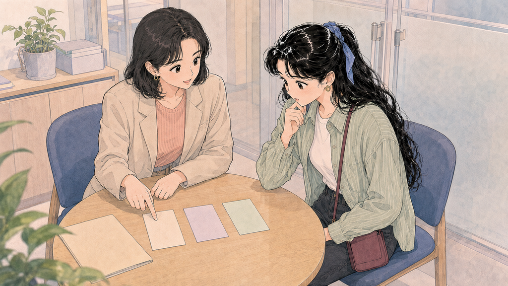 D-4-1のアルバイト|6か月条件・許可時間・申請方法 MISSION 14 - image 53 1024x576 1 語学堂の留学生担当者と出席状況・韓国語能力を確認する場面