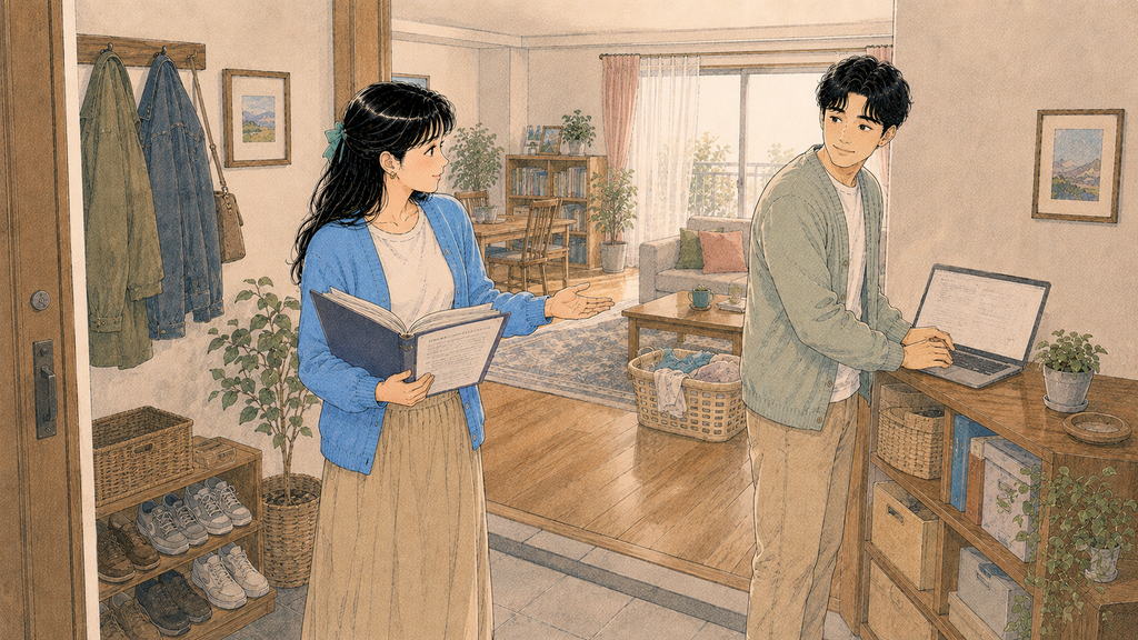 F-6の住居要件|韓国の住まい・名義・必要書類を日本人向けに解説【2026年】MISSION 07 - image 91 1024x576 2 F-6の住居要件のため韓国の賃貸契約書と住所を確認する日本人女性